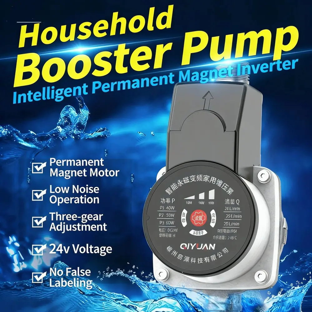 Pompa booster silenziosa intelligente a magnete permanente a frequenza variabile
